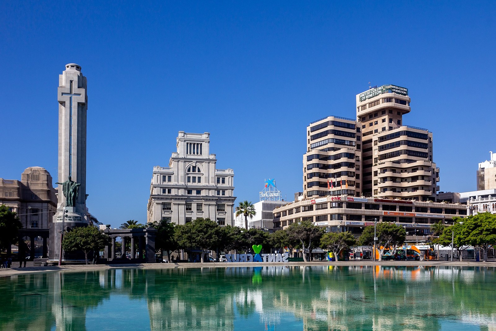 High-rises on the Plaza de España, Santa Cruz de Tenerife (illustrative)