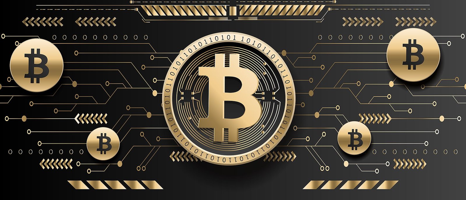 Abstrakte Visualisierung von Blockchain-Technologie und Steuererklärung