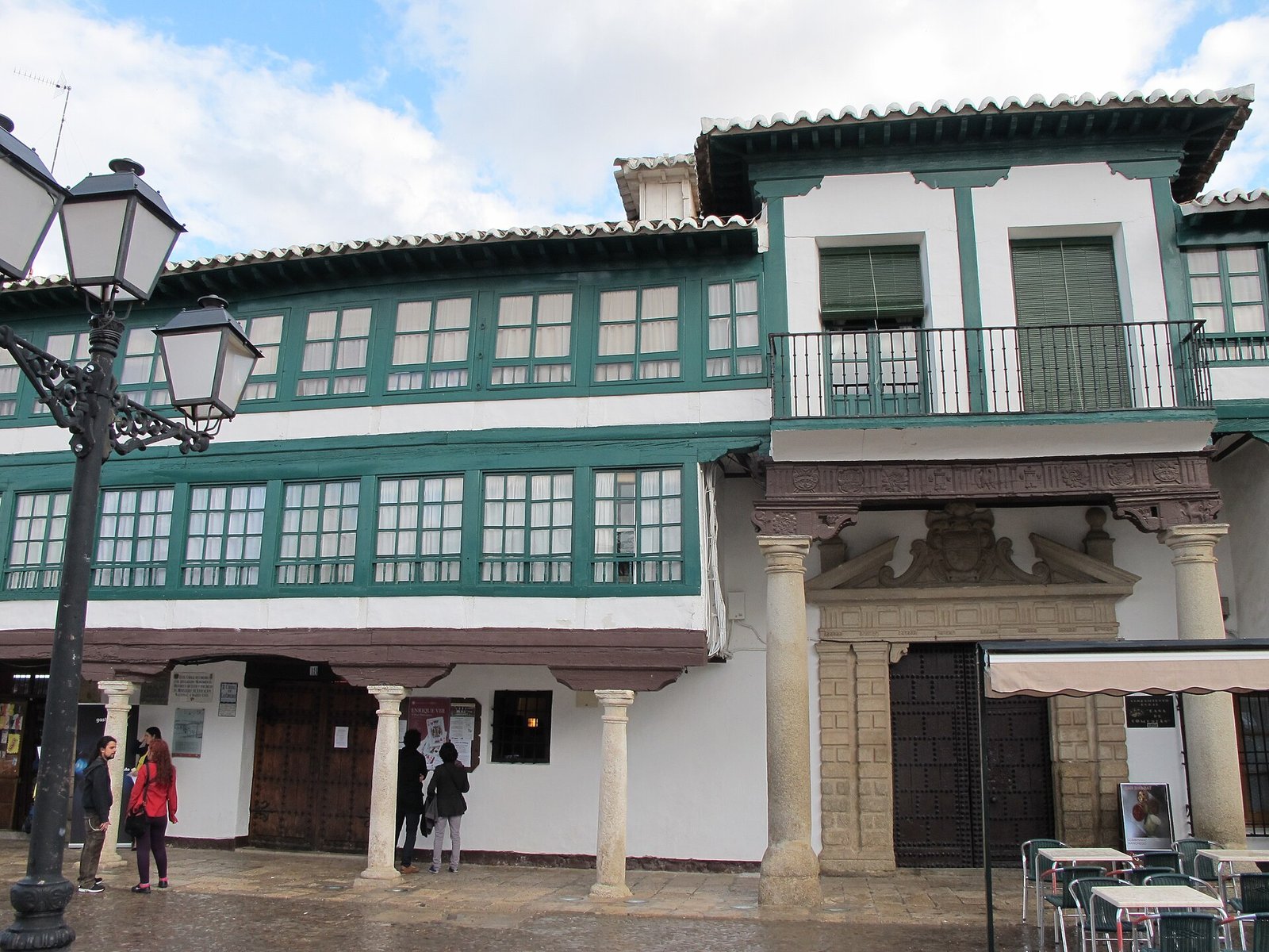Historic Corral de Comedias theatre in Almagro at twilight