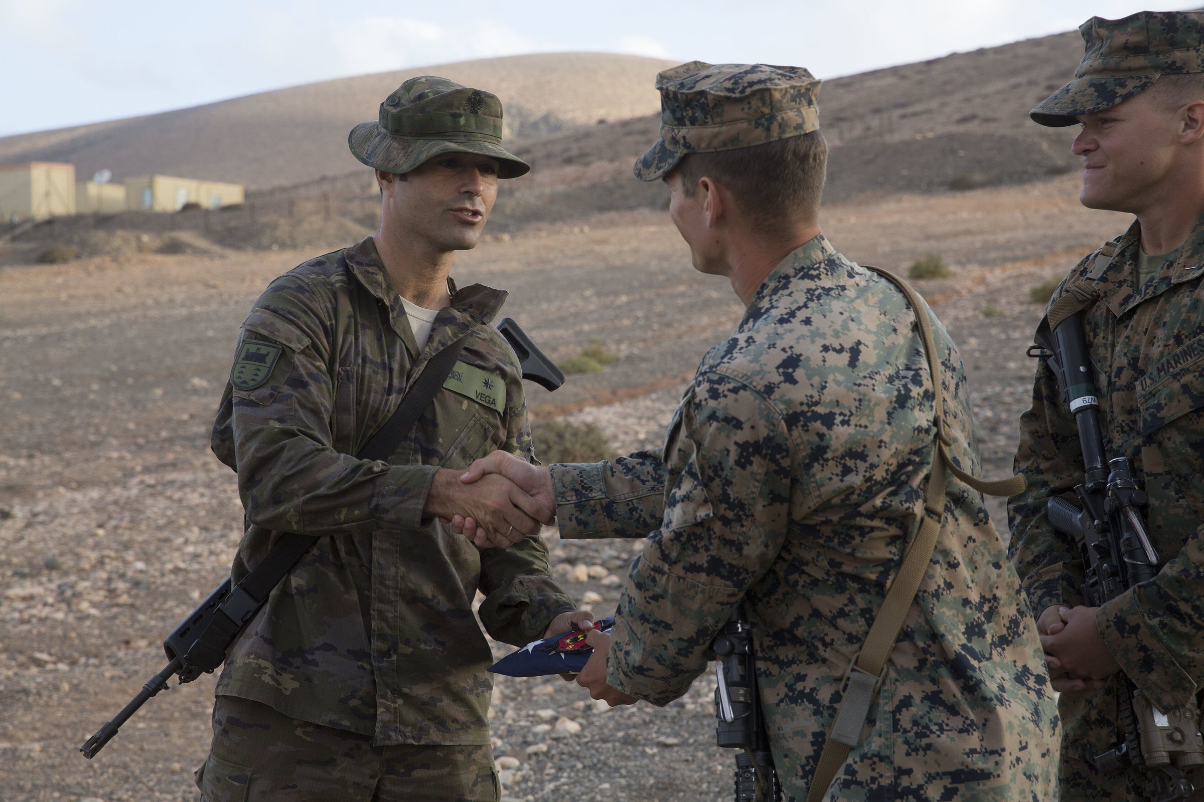 Immagine d'archivio: Marines, Spanish Soldiers conclude exercise in Canary Islands