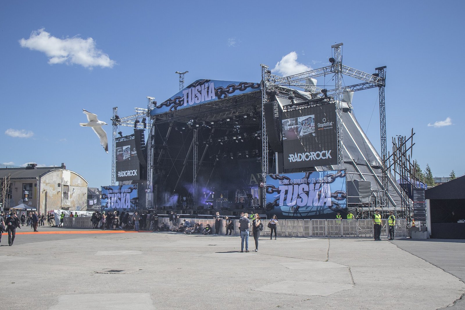 Festivalzelt La Carpa am Strand von Sotavento auf Fuerteventura