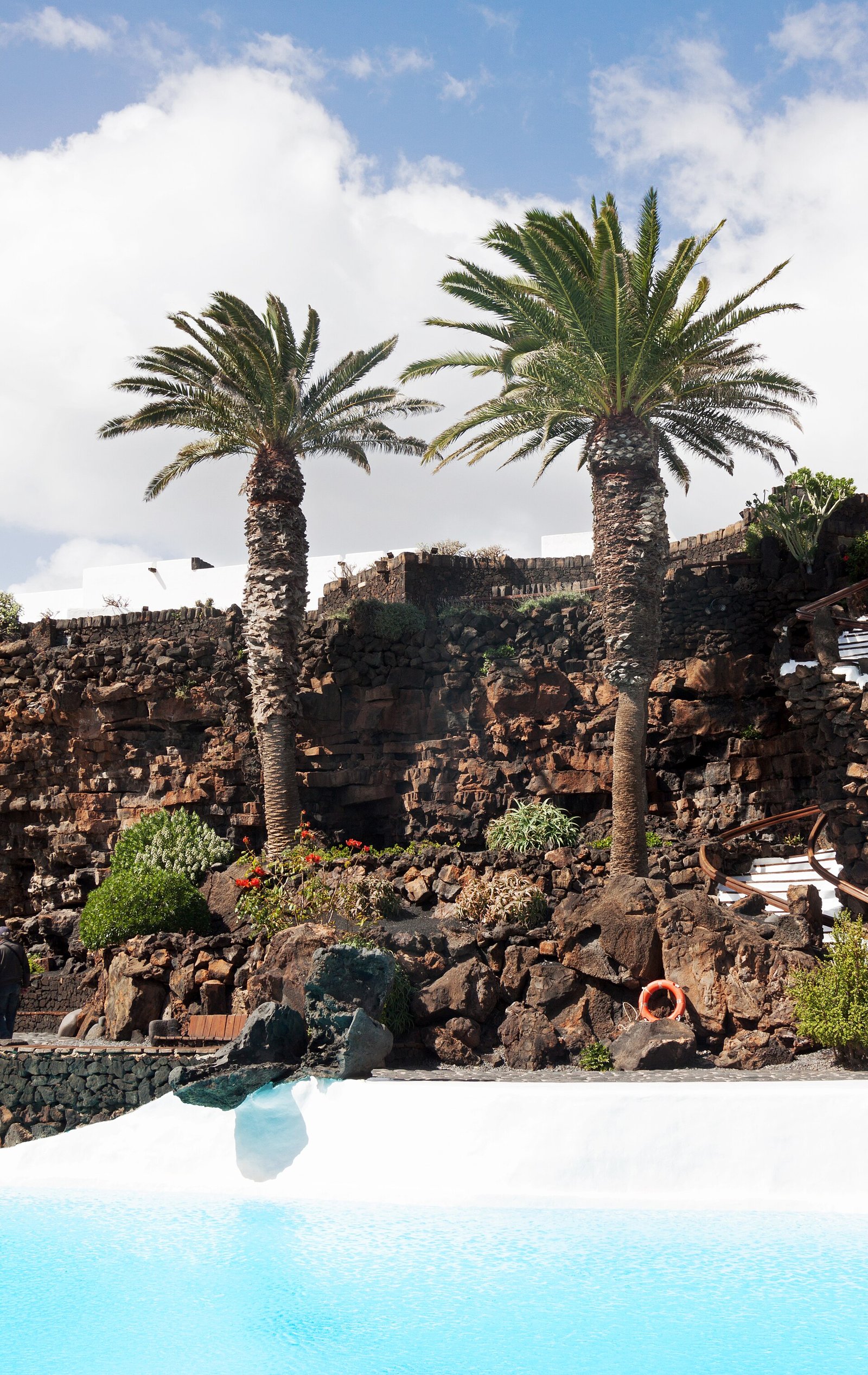 A lively summer evening scene with music and people in Lanzarote
