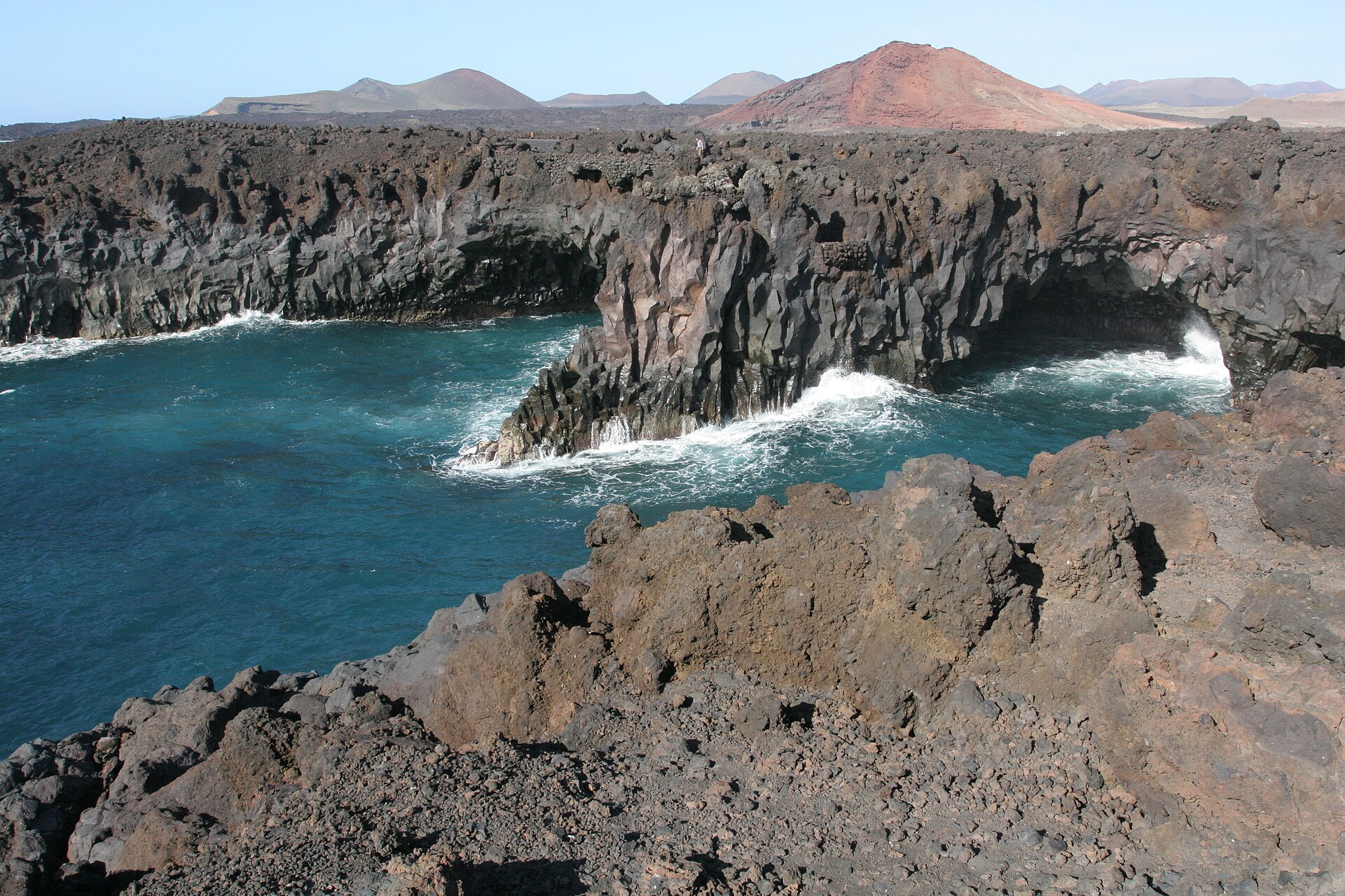 File photo: Basaltformation auf Lanzarote, Los Hervideros