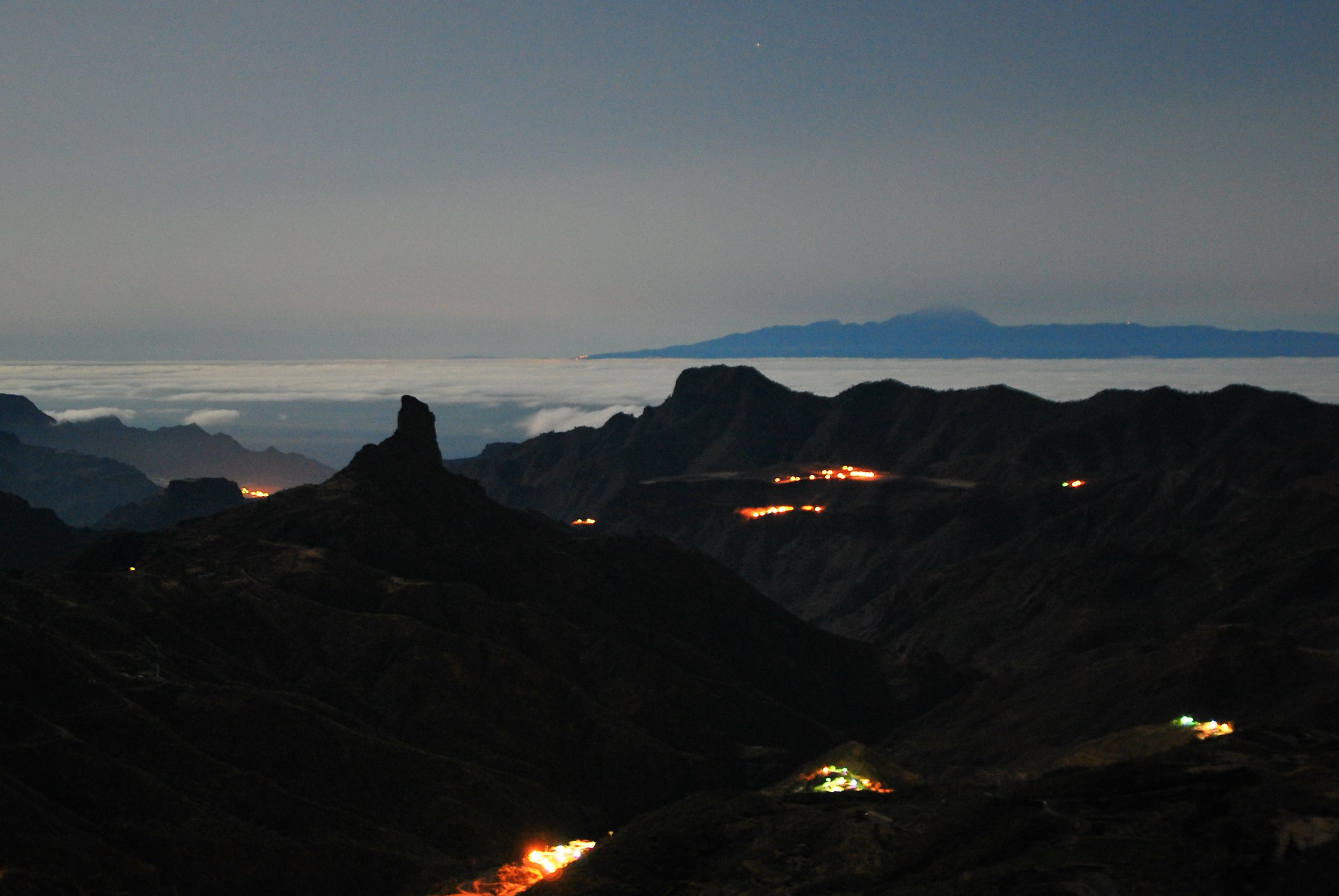 File photo: Roque Nublo por la noche