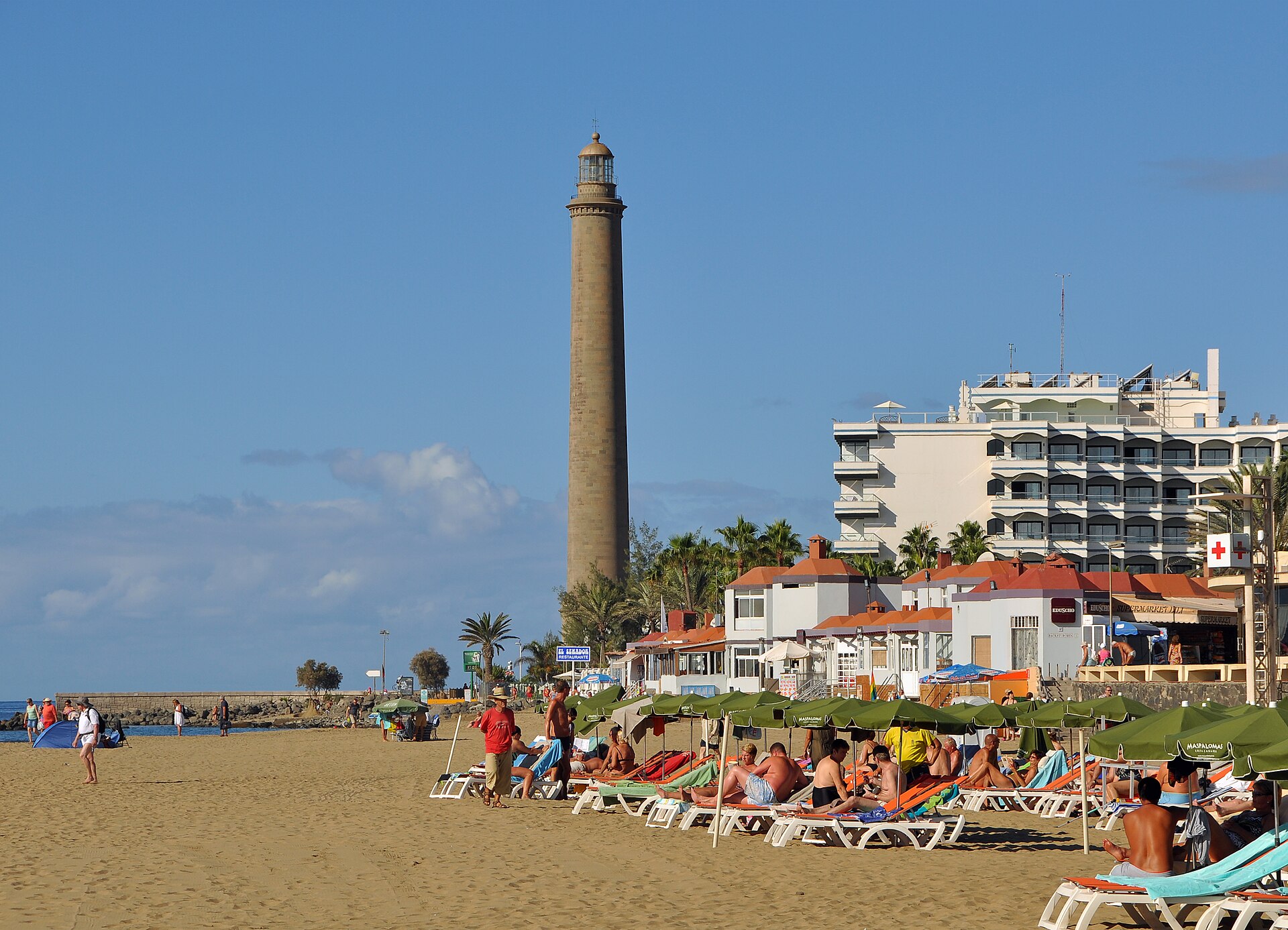 Symbolbild: Faro de Maspalomas am Strand von Maspalomas, Gran Canaria