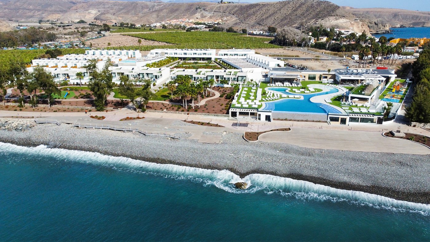Luftaufnahme Resort Cordial Santa Águeda Arguineguín Promenade Pool